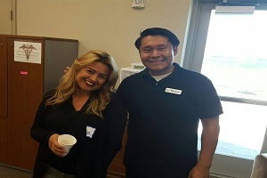 Lisa and Miguel Volunteers